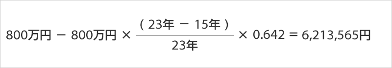 配偶者居住権の具体的な計算例