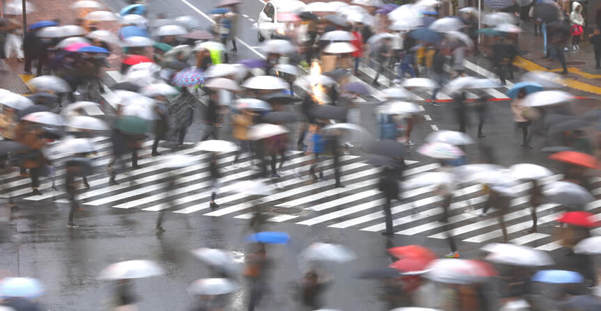 クリニックにおける“雨の日の外来患者さん”への対応